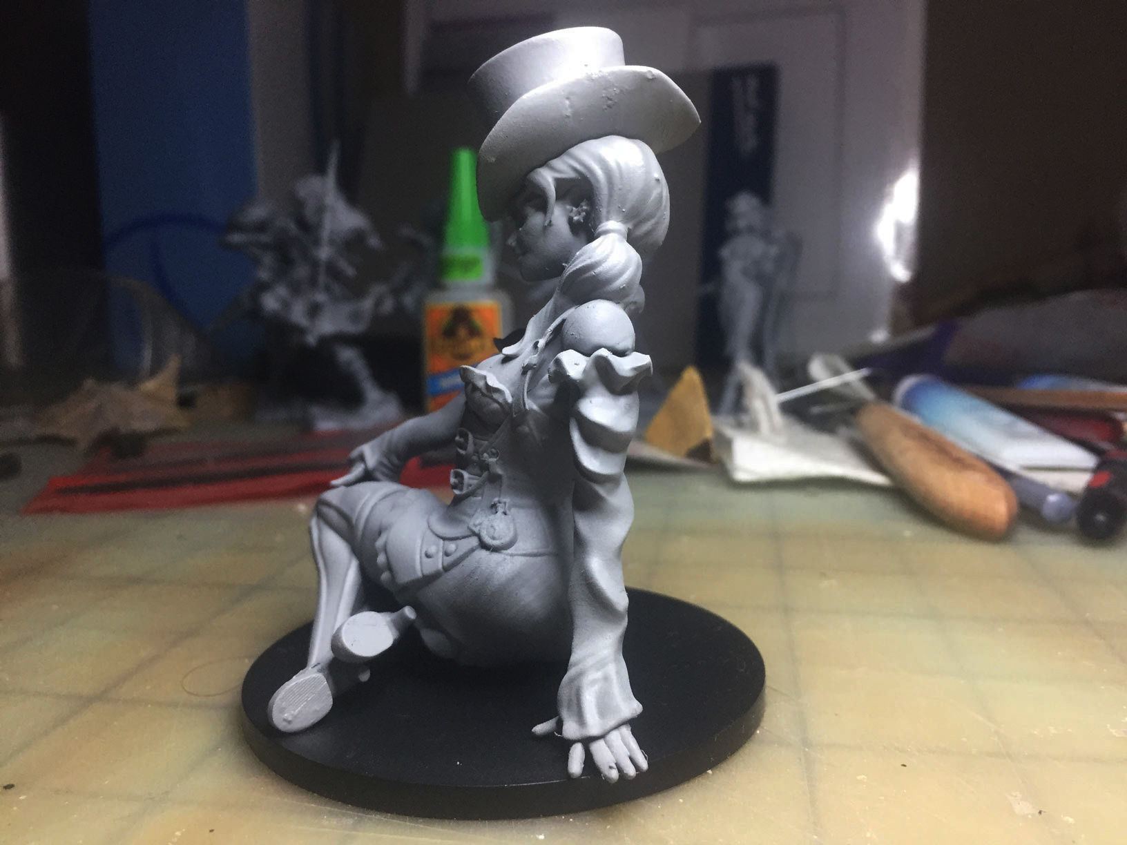 Steampunk Girl Pinup 3D print model 3D print model_13