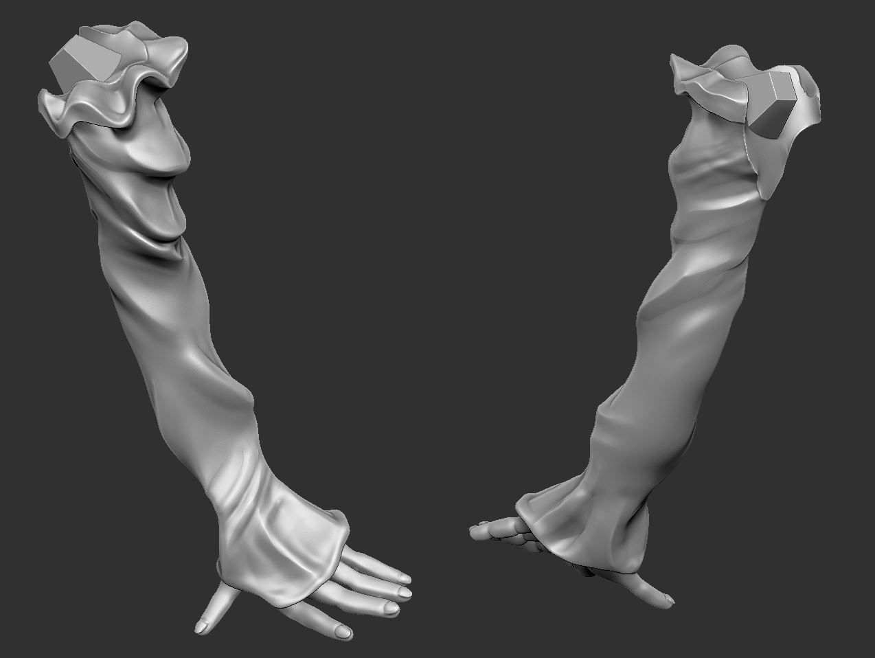 Steampunk Girl Pinup 3D print model 3D print model_5