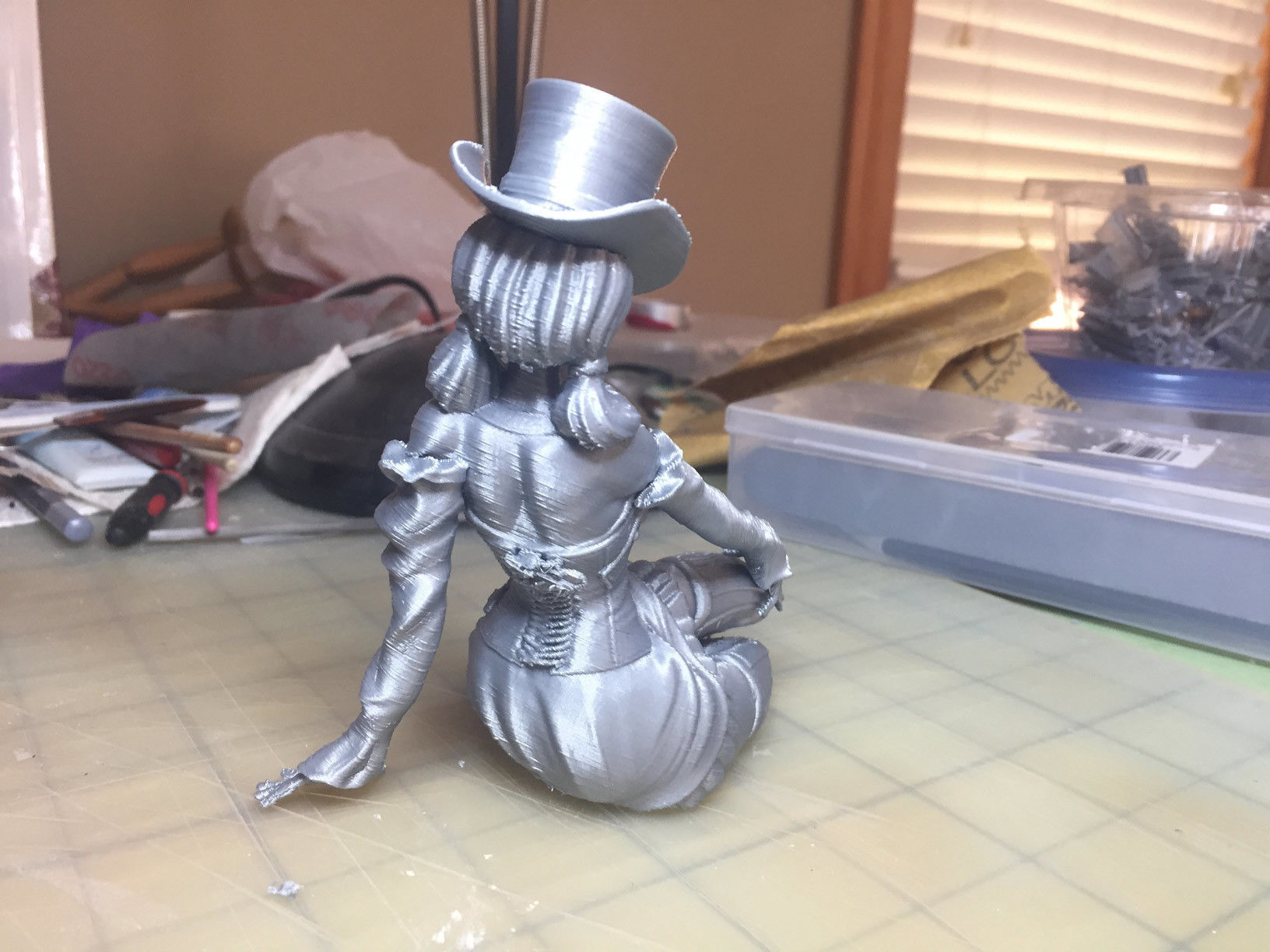 Steampunk Girl Pinup 3D print model 3D print model_20