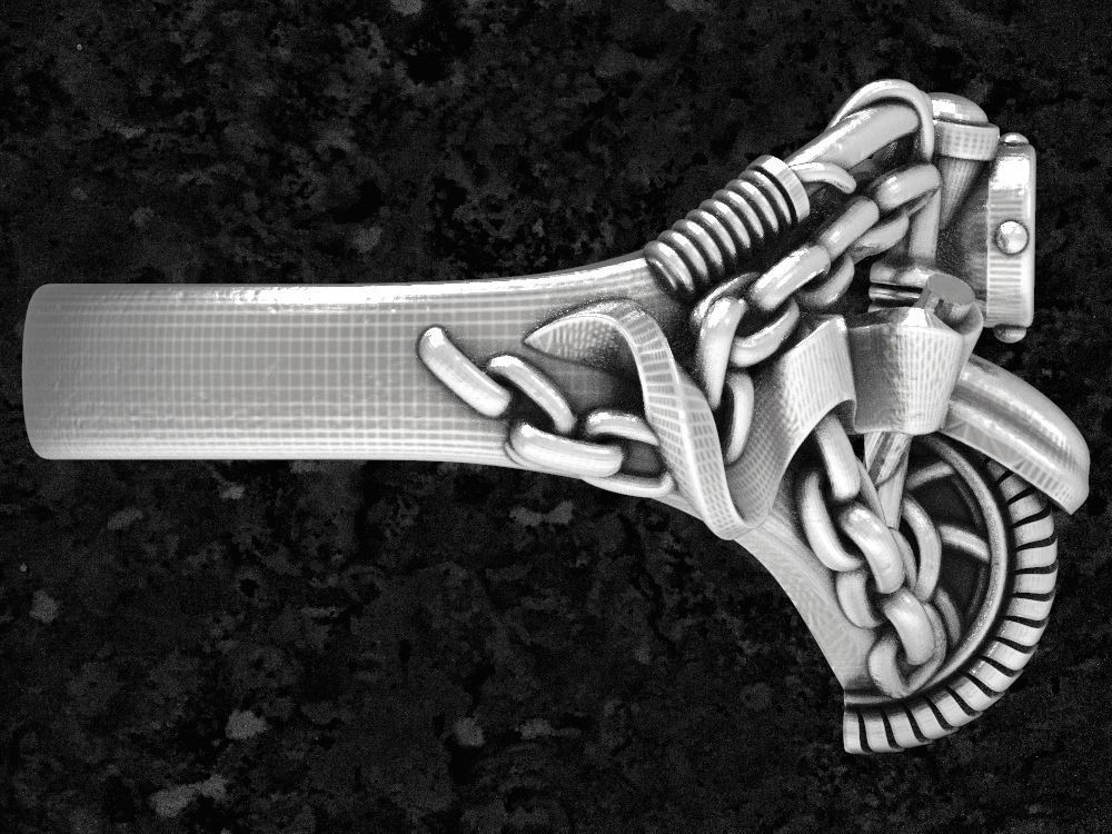 Ring-moto6 ring with gears and bolts 3D print model_3