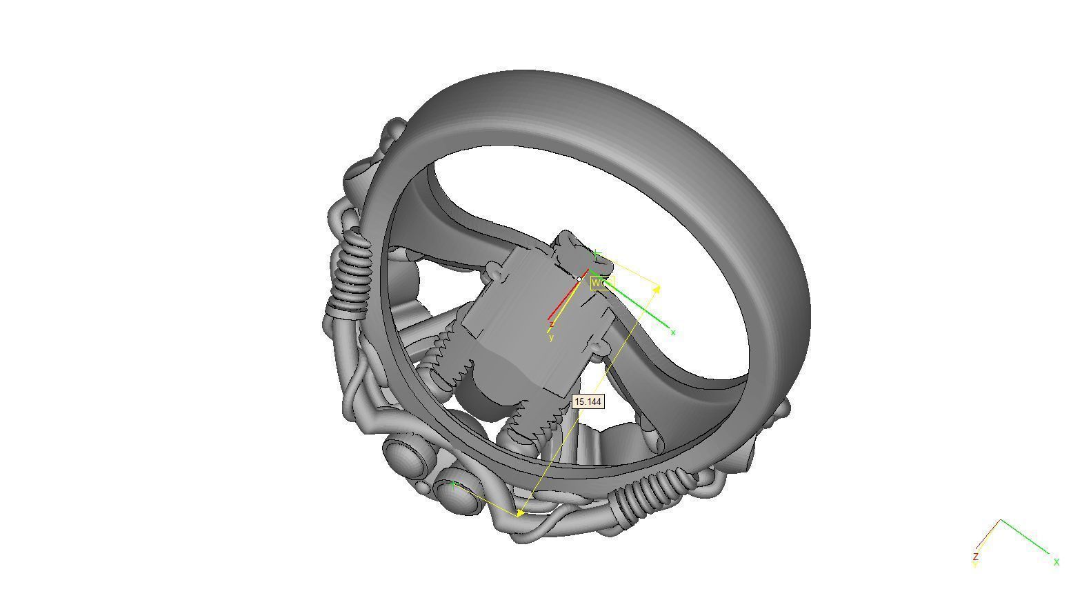 Ring-moto6 ring with gears and bolts 3D print model_5