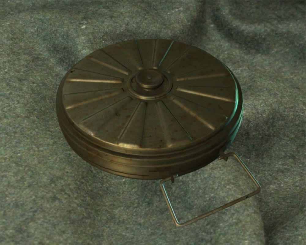 tellermine 35 Low-poly 3D model_3