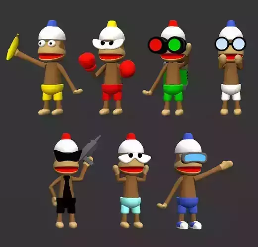 Ape Escape Monkeys 