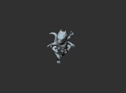 Alien Grenadier Miniature Free 3D print model