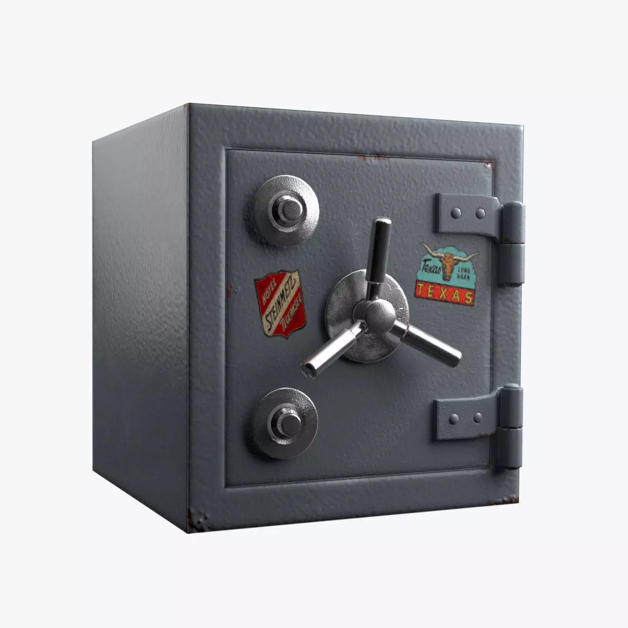 Safety  Vault Low-poly 3D model_0