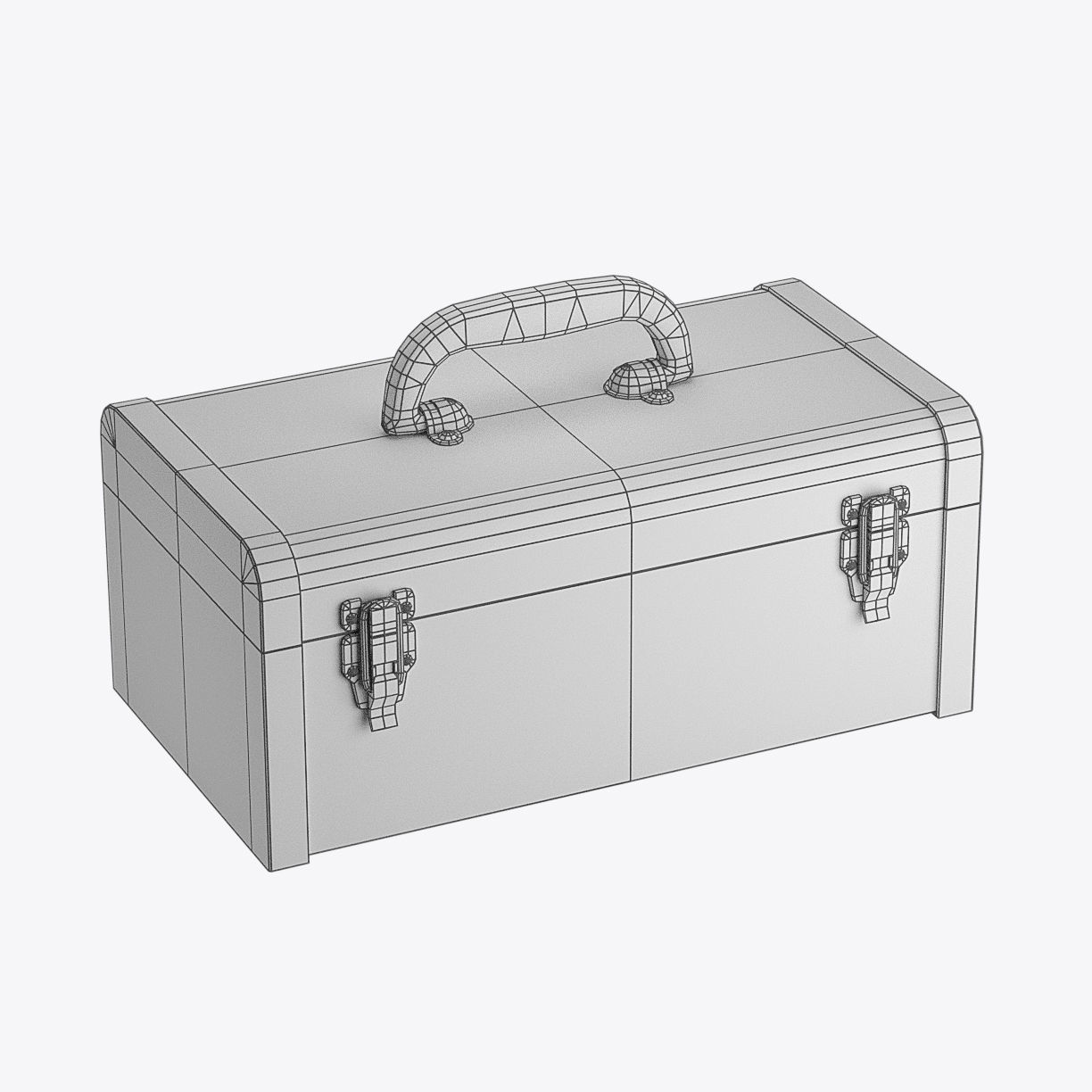 Tool Box Low-poly 3D model_1