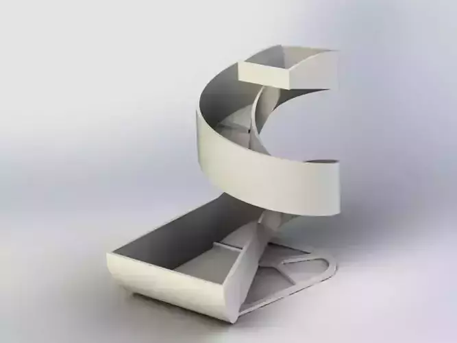 Dice tower Spiral 3D print model