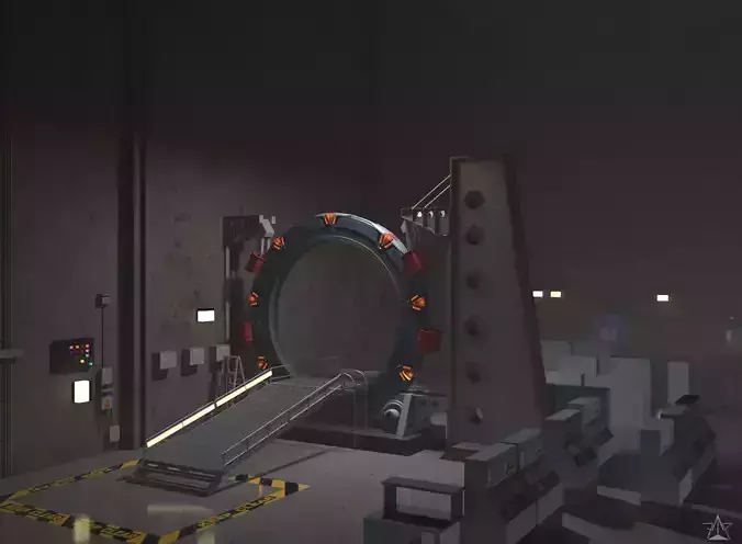 Stargate SG-1 Gateroom 3D model