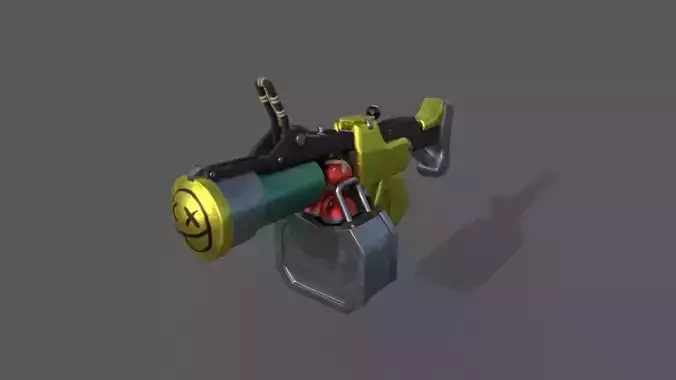 Junkrat Granade Launcher Low-poly 3D model