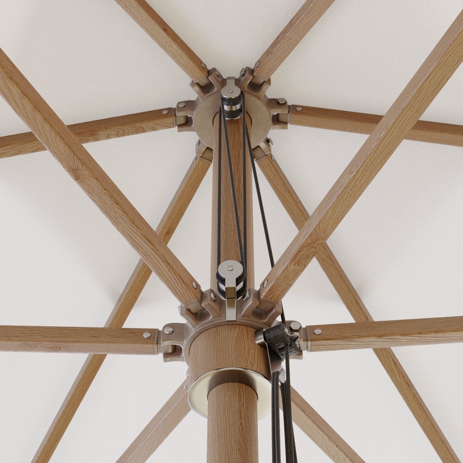 Crate and Barrel Regent Dining Set 3D model_7