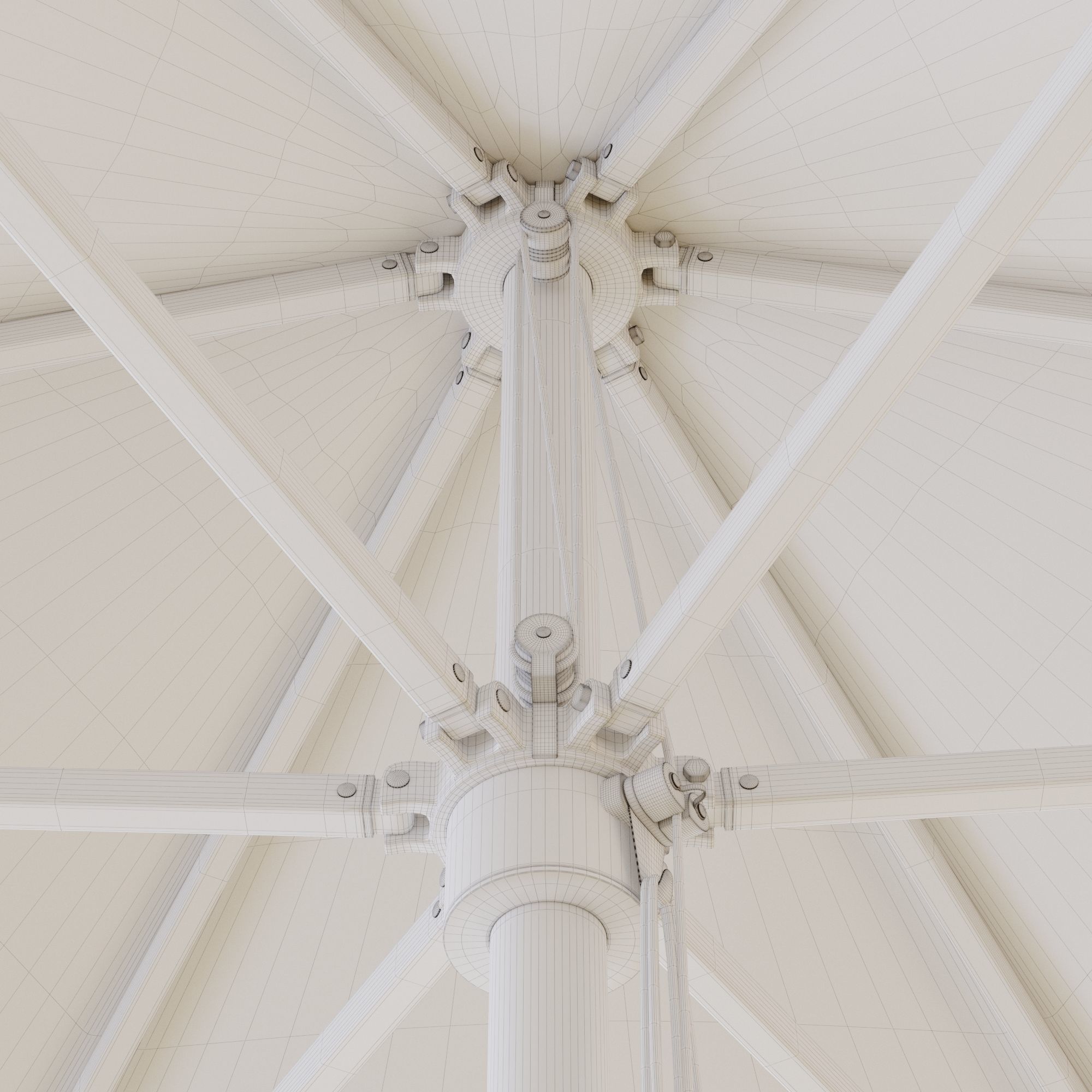 Crate and Barrel Regent Dining Set 3D model_16