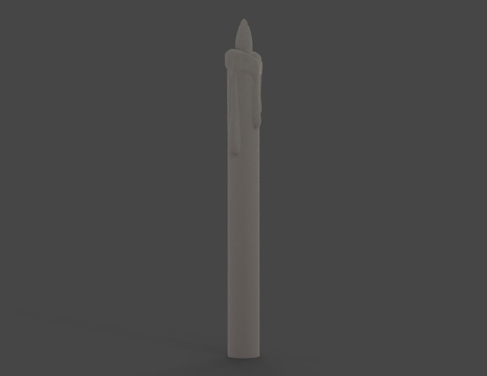 Candle styrofoam 3D print model_6