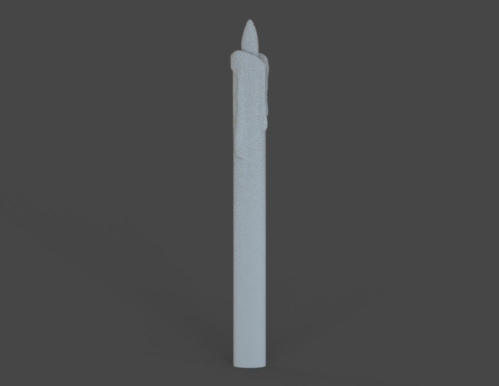 Candle styrofoam 3D print model_3
