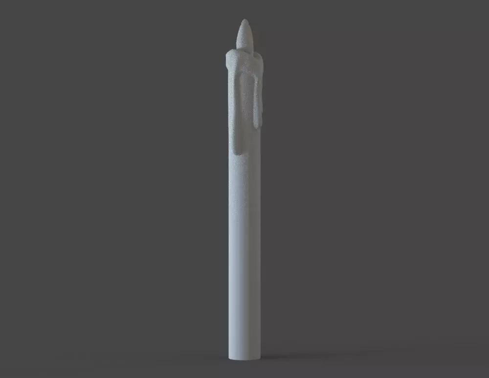 Candle styrofoam 3D print model_0