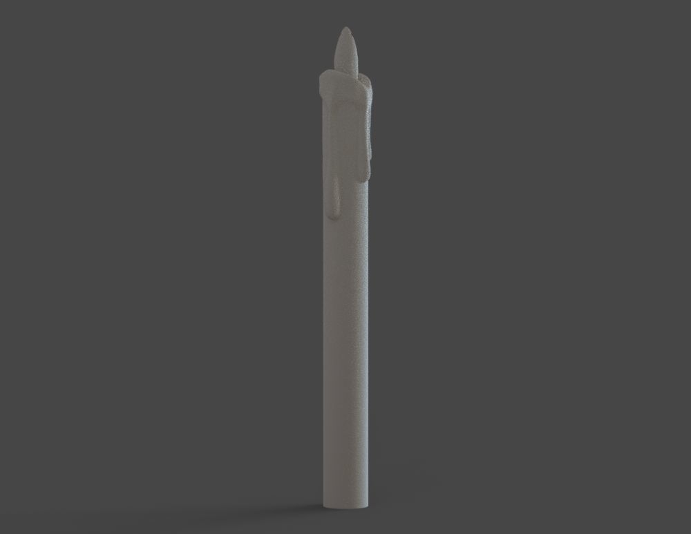 Candle styrofoam 3D print model_5