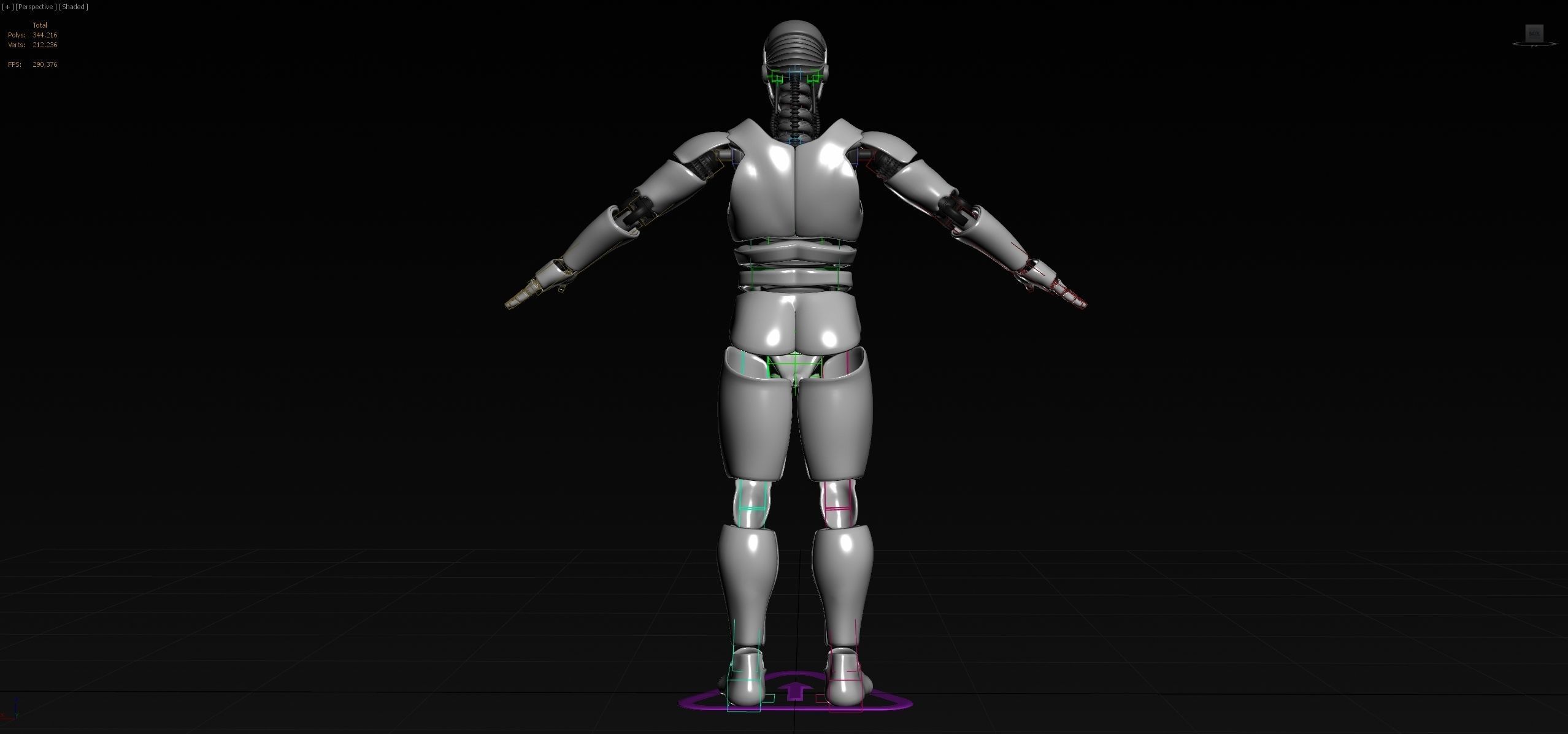 ROBOT MALE UNFINISHED 3D model_5