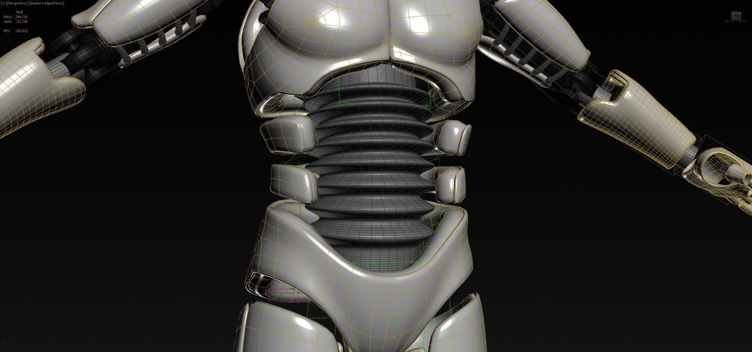 ROBOT MALE UNFINISHED 3D model_2