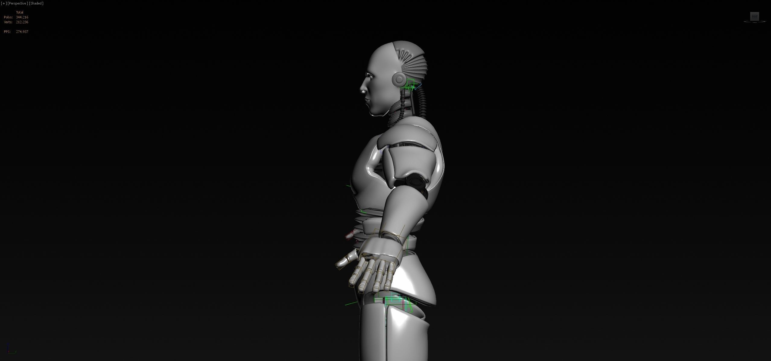 ROBOT MALE UNFINISHED 3D model_6