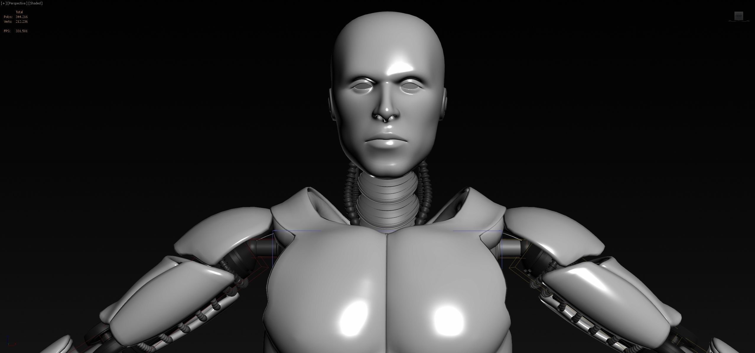 ROBOT MALE UNFINISHED 3D model_1