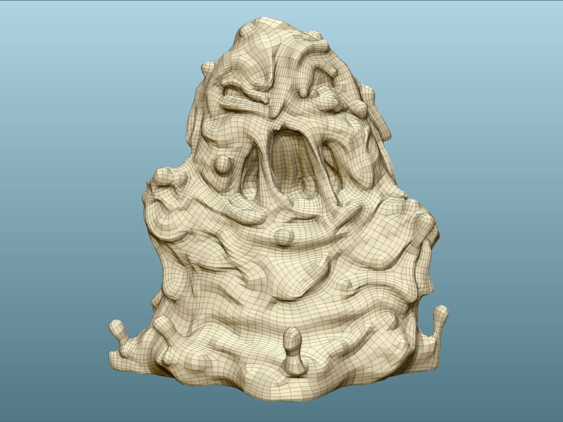 Evil Slime 3D model_2