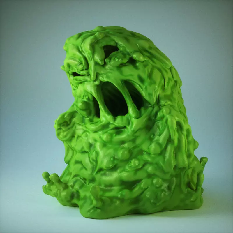 Evil Slime 3D model_0