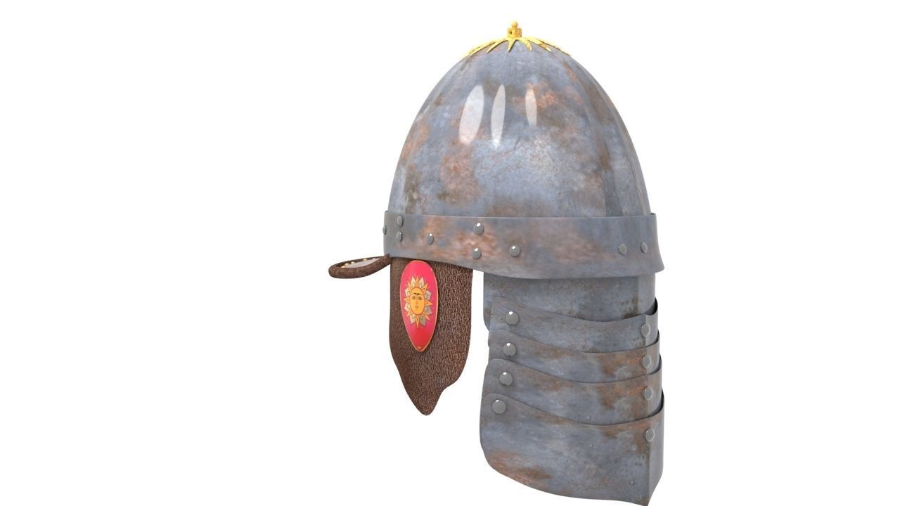 Knights kappelinas helmet 3D model_2