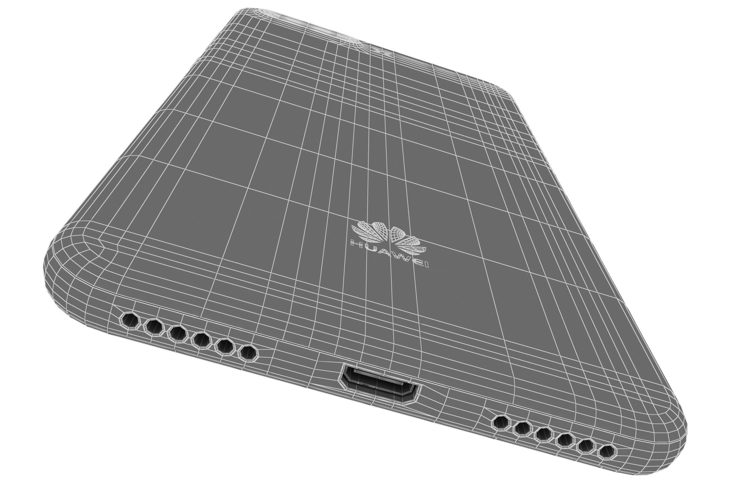 Huawei Y6 2018 Gold 3D model_15