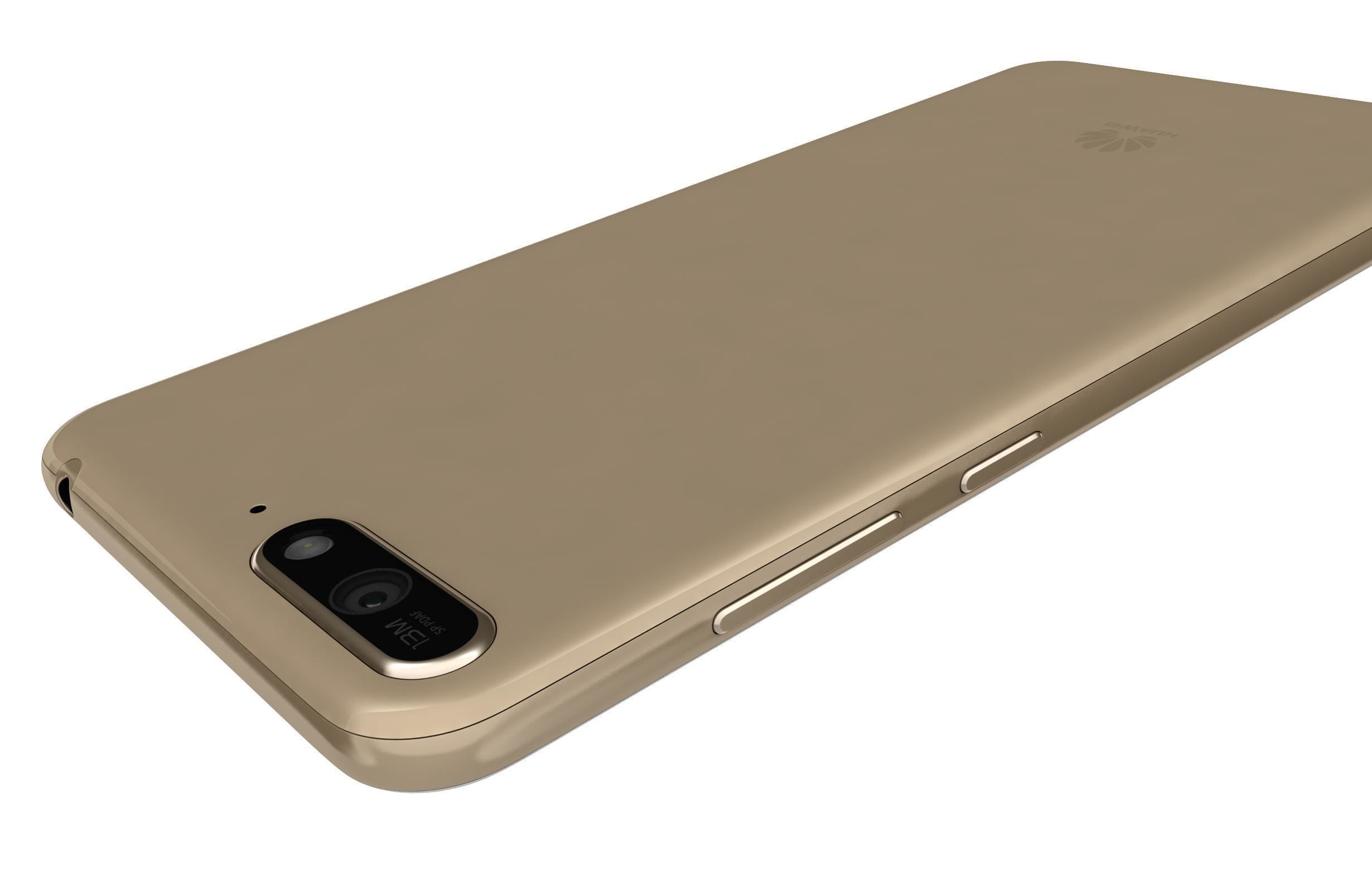 Huawei Y6 2018 Gold 3D model_9