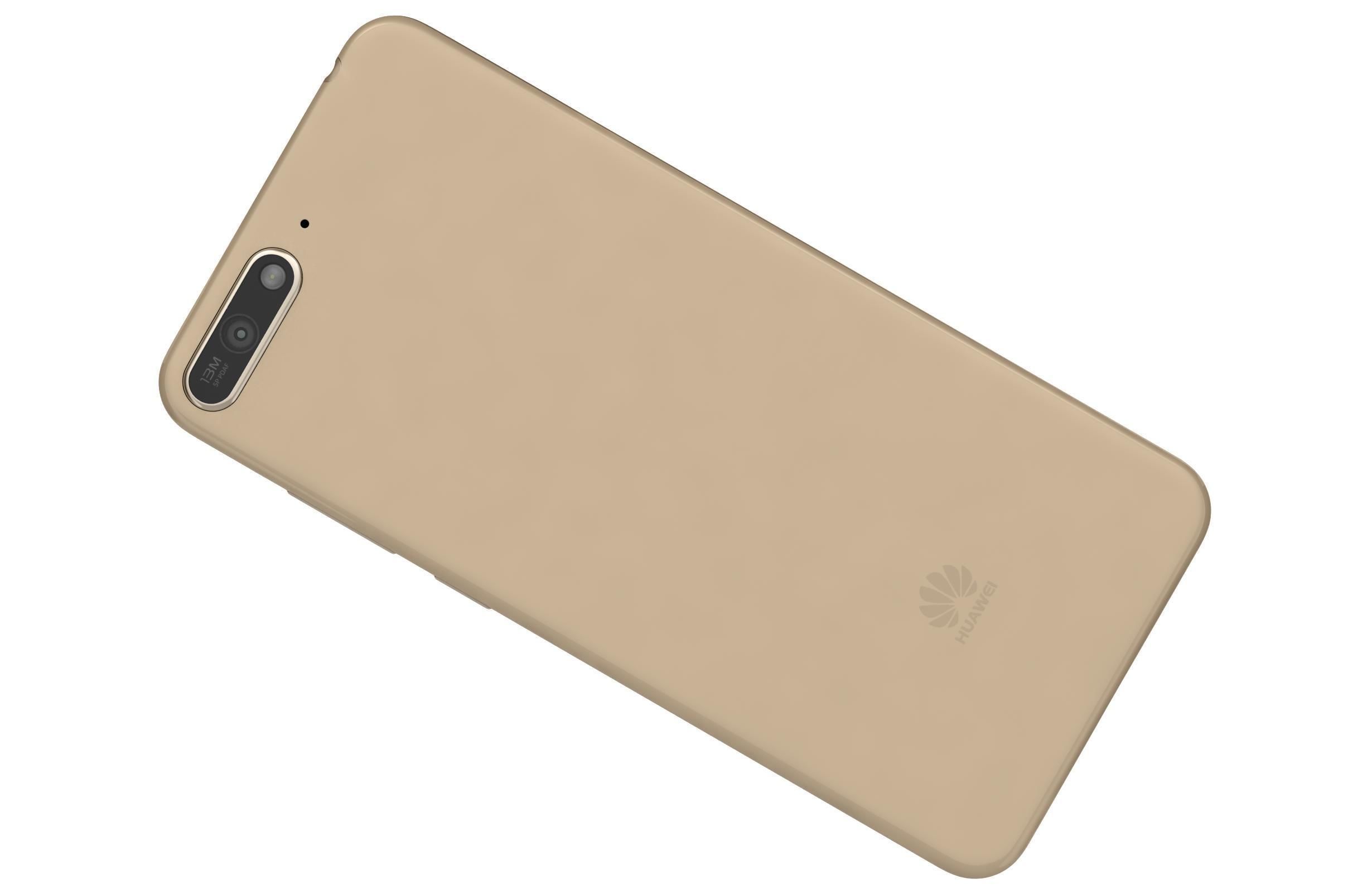 Huawei Y6 2018 Gold 3D model_5