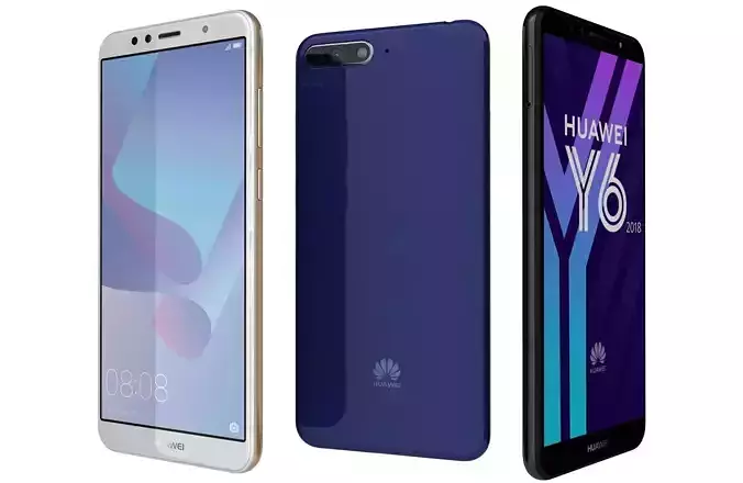 Huawei Y6 2018 All Colors 3D model