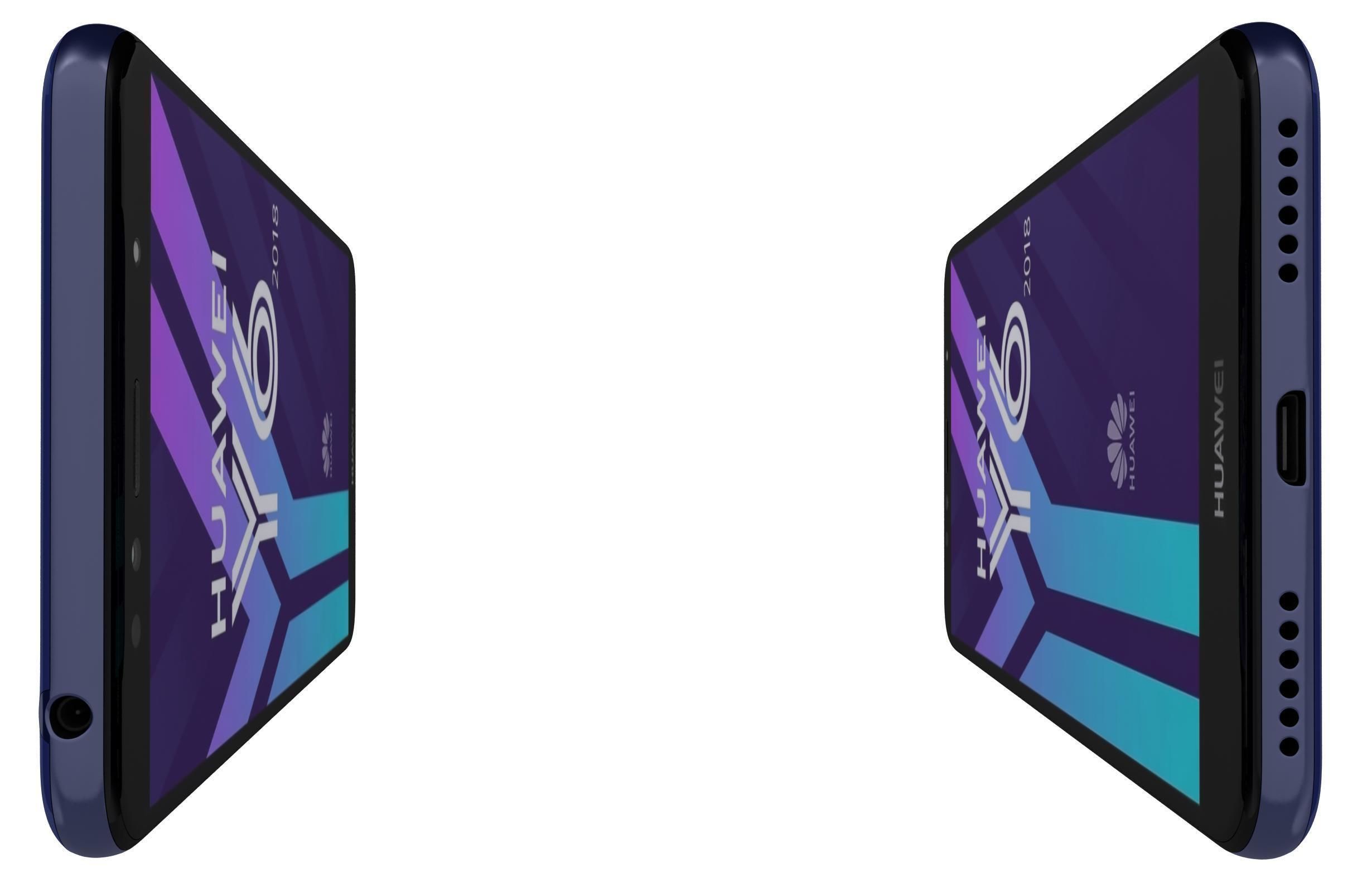 Huawei Y6 2018 All Colors 3D model_7