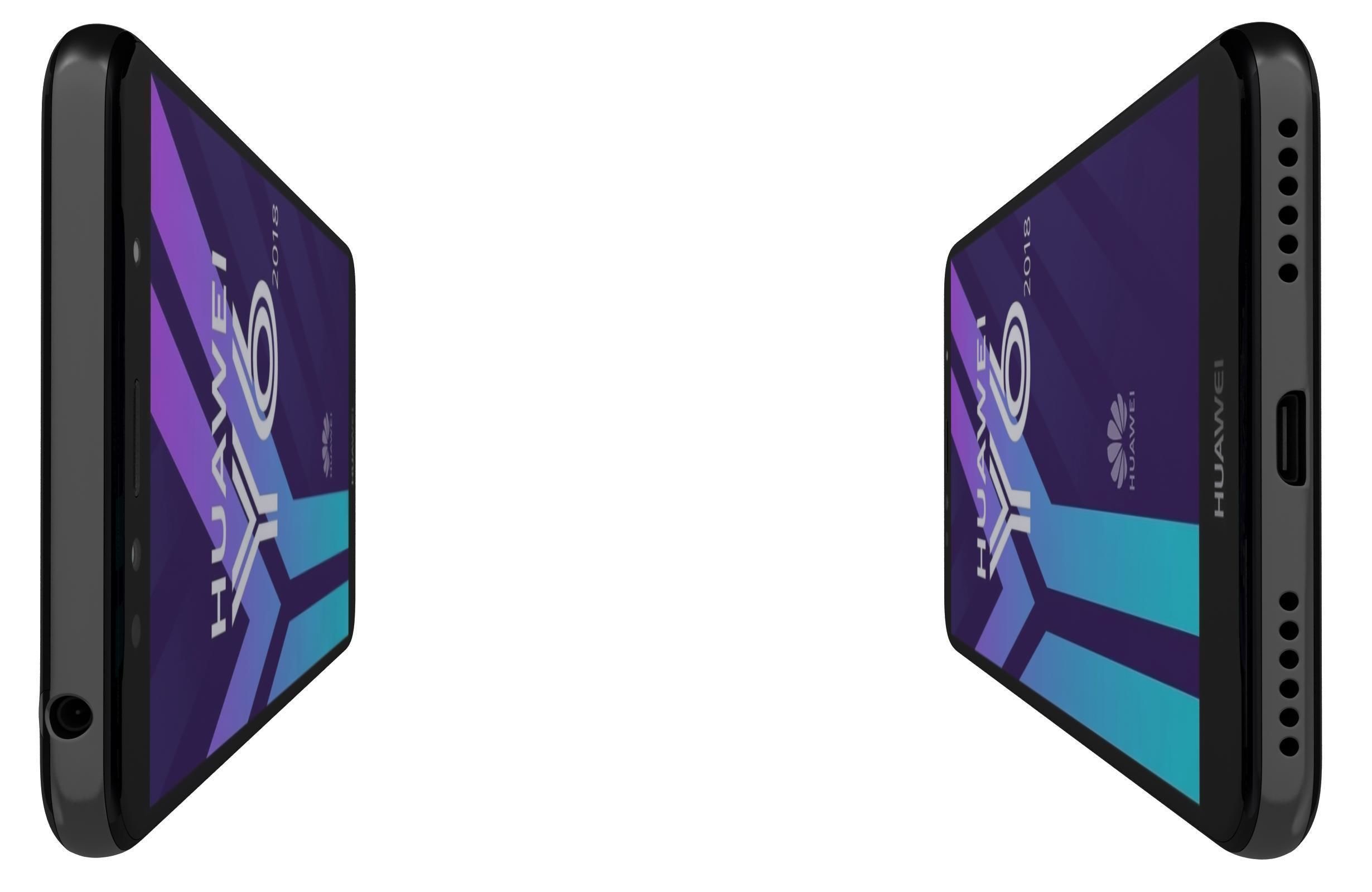 Huawei Y6 2018 All Colors 3D model_9