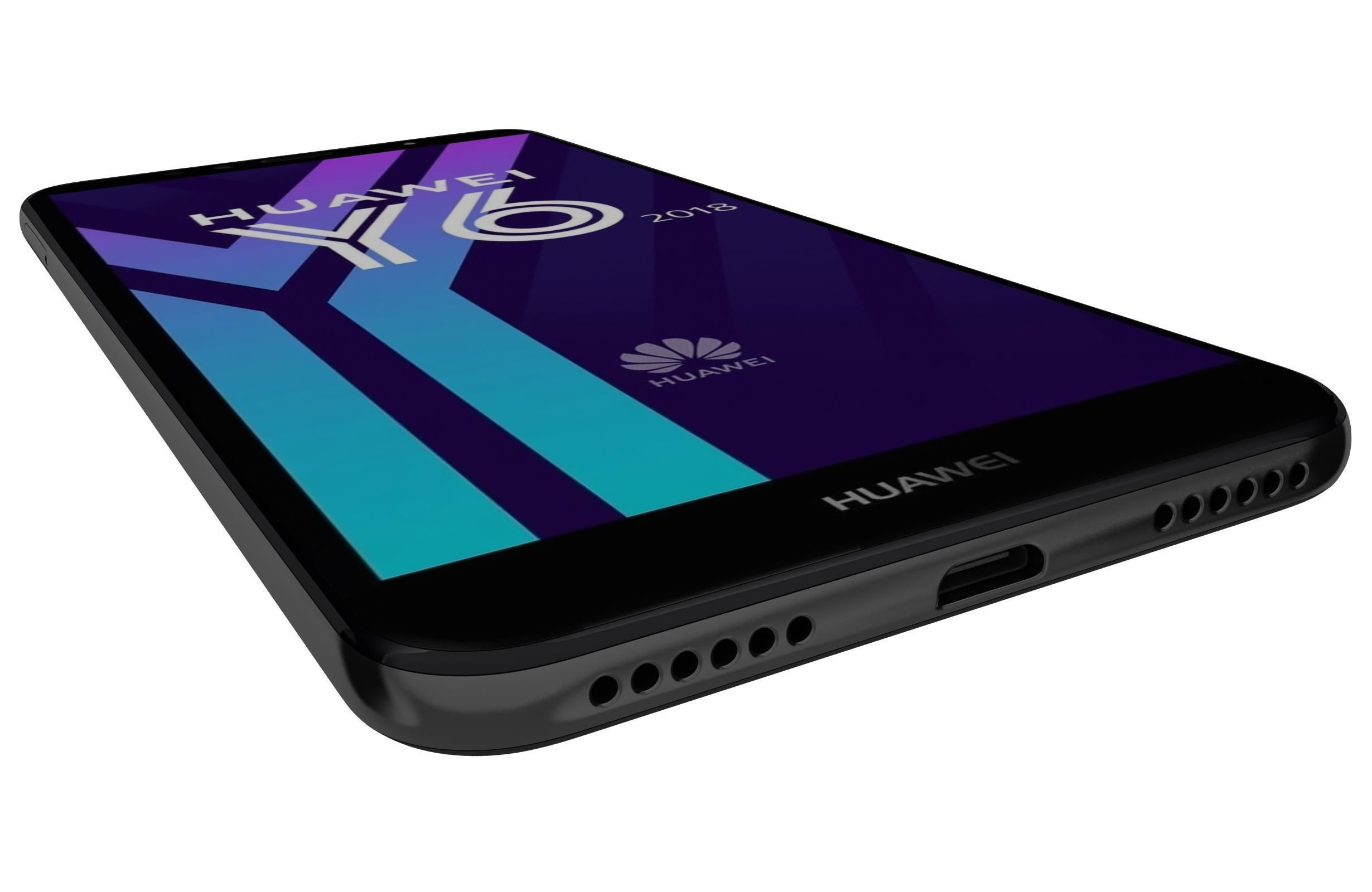 Huawei Y6 2018 All Colors 3D model_21