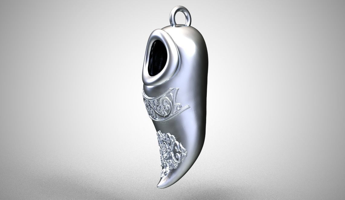 Shoes Necklace 3D print model_4