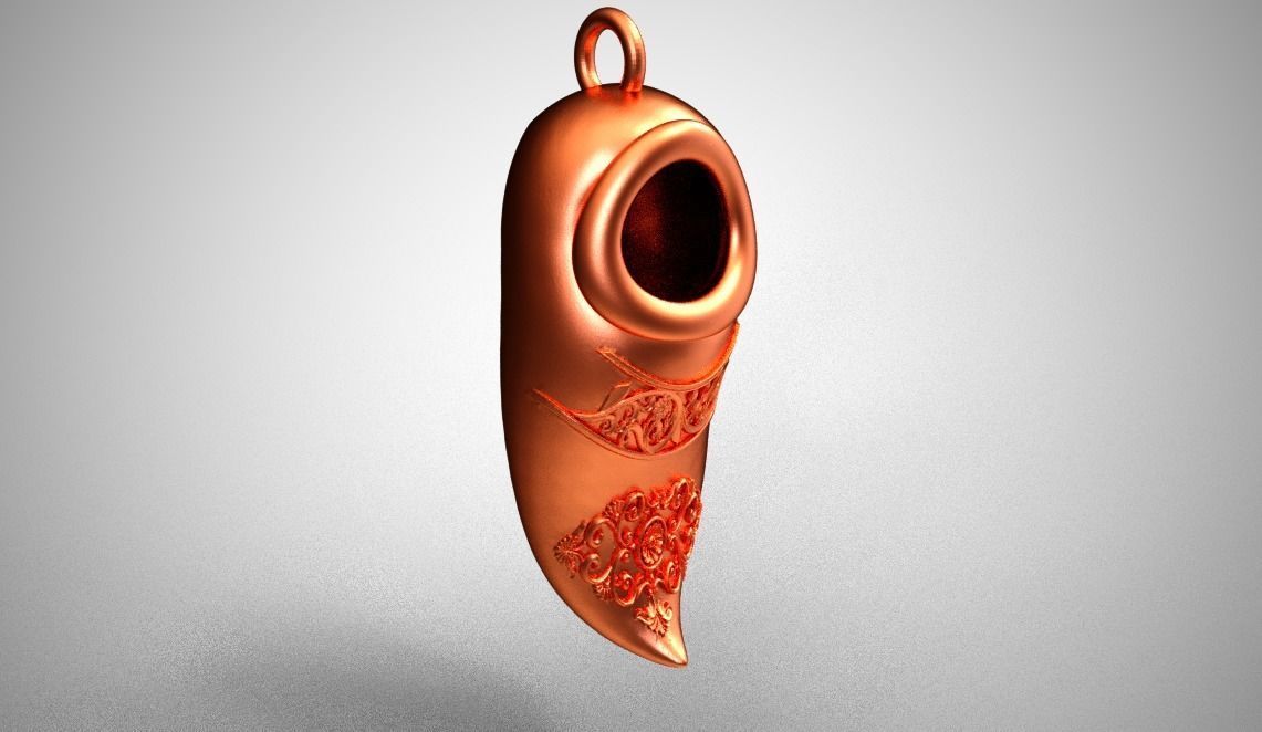 Shoes Necklace 3D print model_9