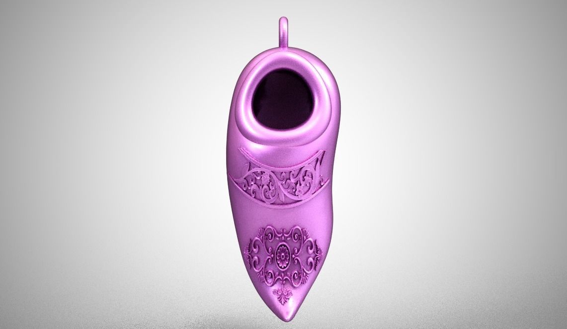 Shoes Necklace 3D print model_1