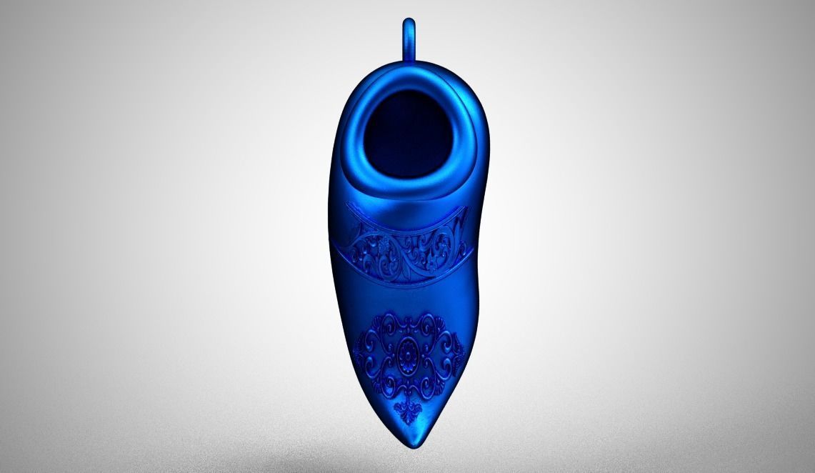 Shoes Necklace 3D print model_12