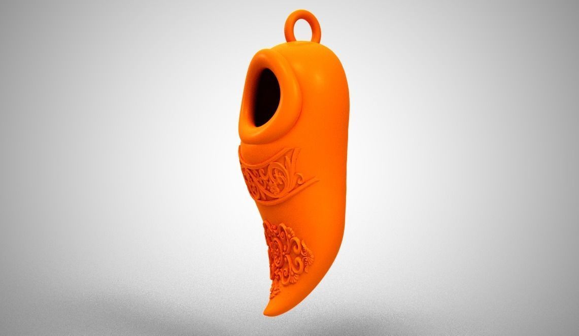 Shoes Necklace 3D print model_6