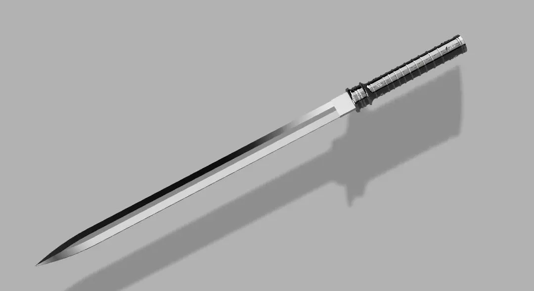 Blade Daywalker Sword Replica Prop Cosplay 3D print model_0