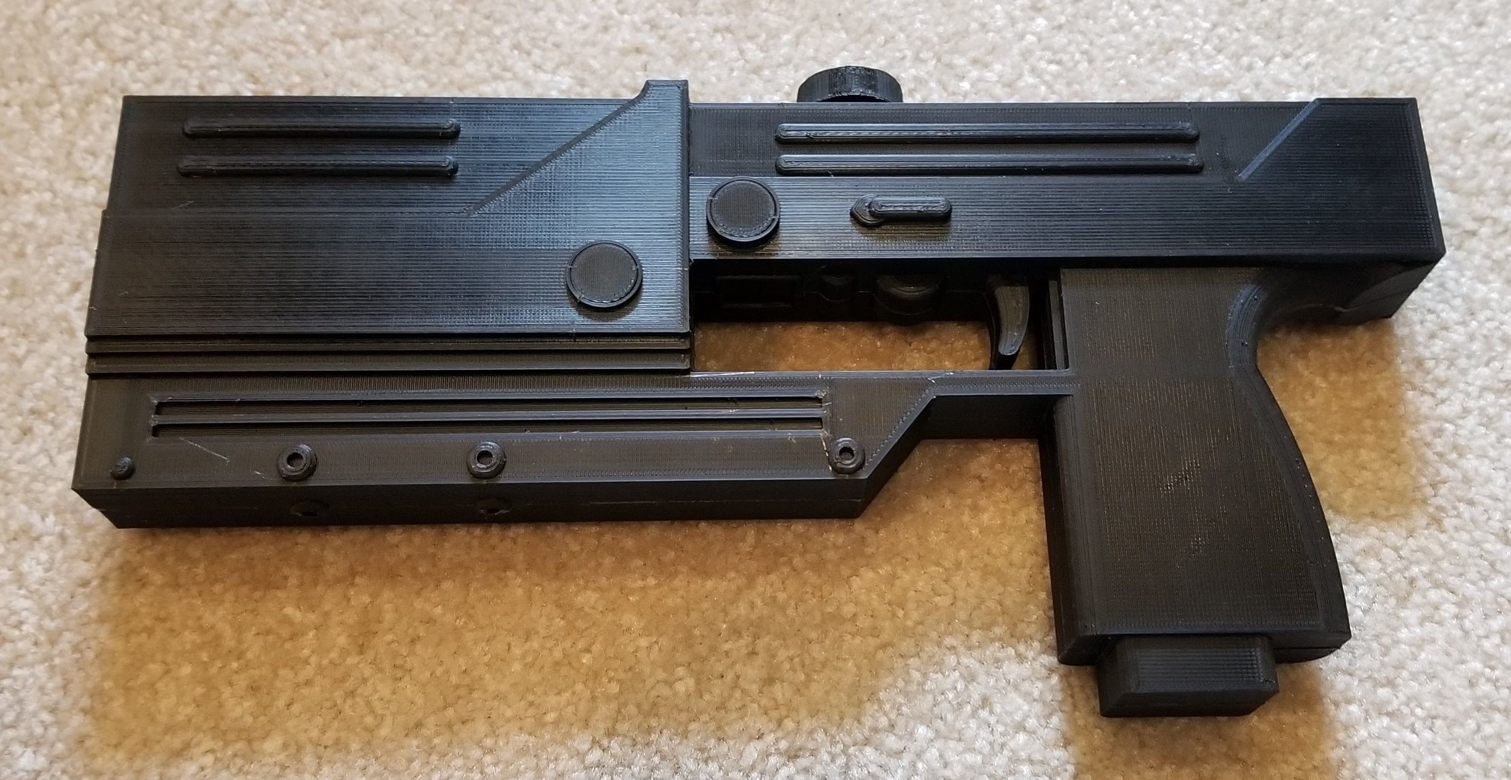 Blade Daywalker MAC11 Machine Pistol Cosplay Replica Prop 3D print model_3