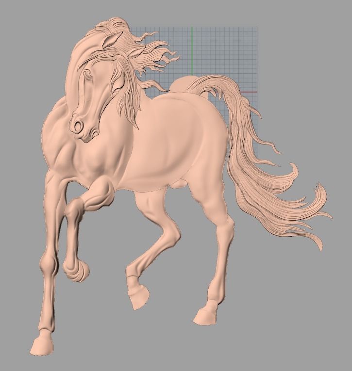 14pcs horse 3D relief models STL Files used for CNC Router E608 3D model_12