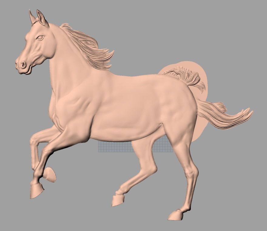 14pcs horse 3D relief models STL Files used for CNC Router E608 3D model_13