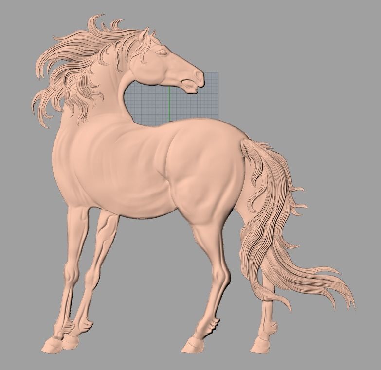 14pcs horse 3D relief models STL Files used for CNC Router E608 3D model_7