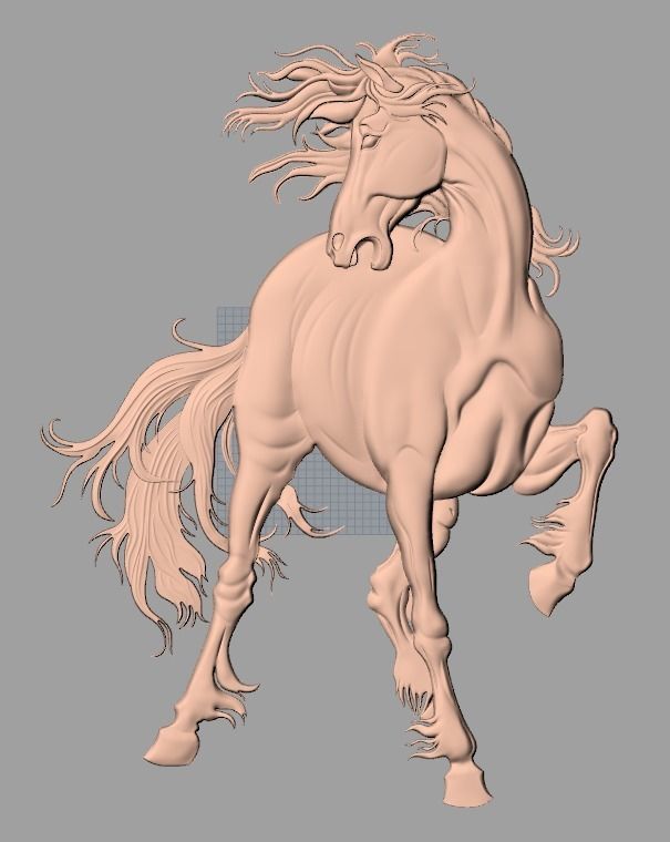 14pcs horse 3D relief models STL Files used for CNC Router E608 3D model_5