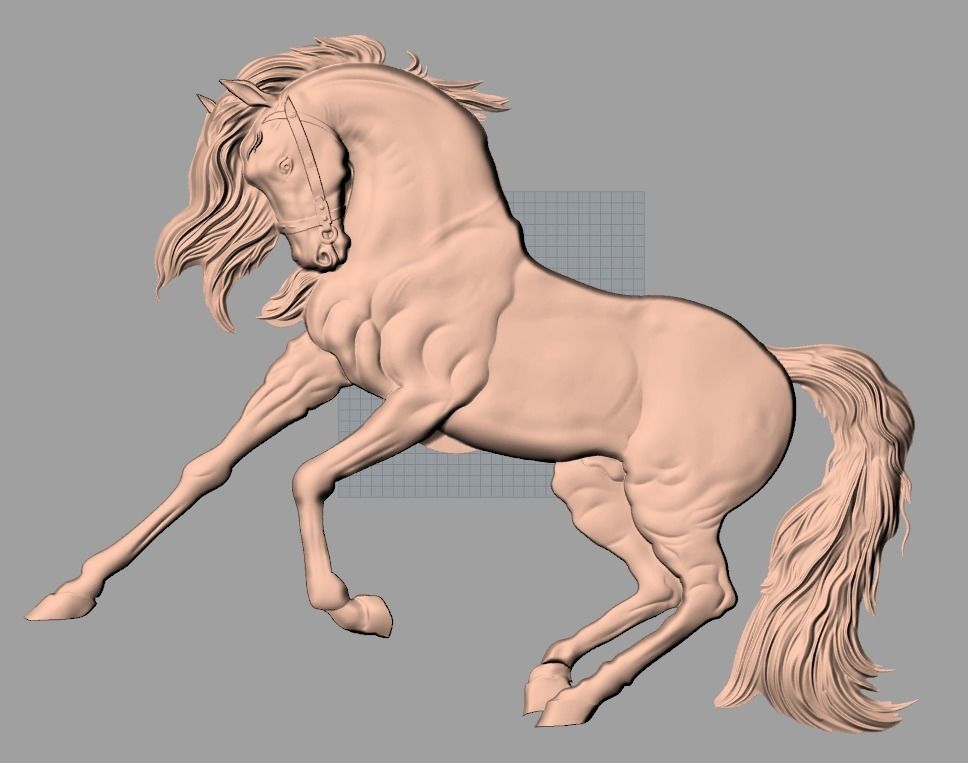 14pcs horse 3D relief models STL Files used for CNC Router E608 3D model_6