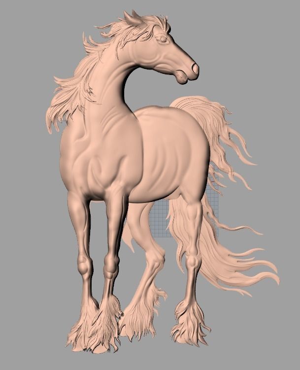 14pcs horse 3D relief models STL Files used for CNC Router E608 3D model_1