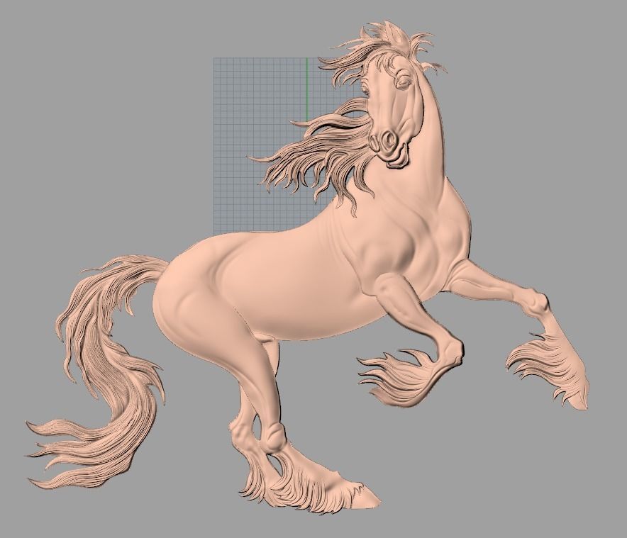 14pcs horse 3D relief models STL Files used for CNC Router E608 3D model_9