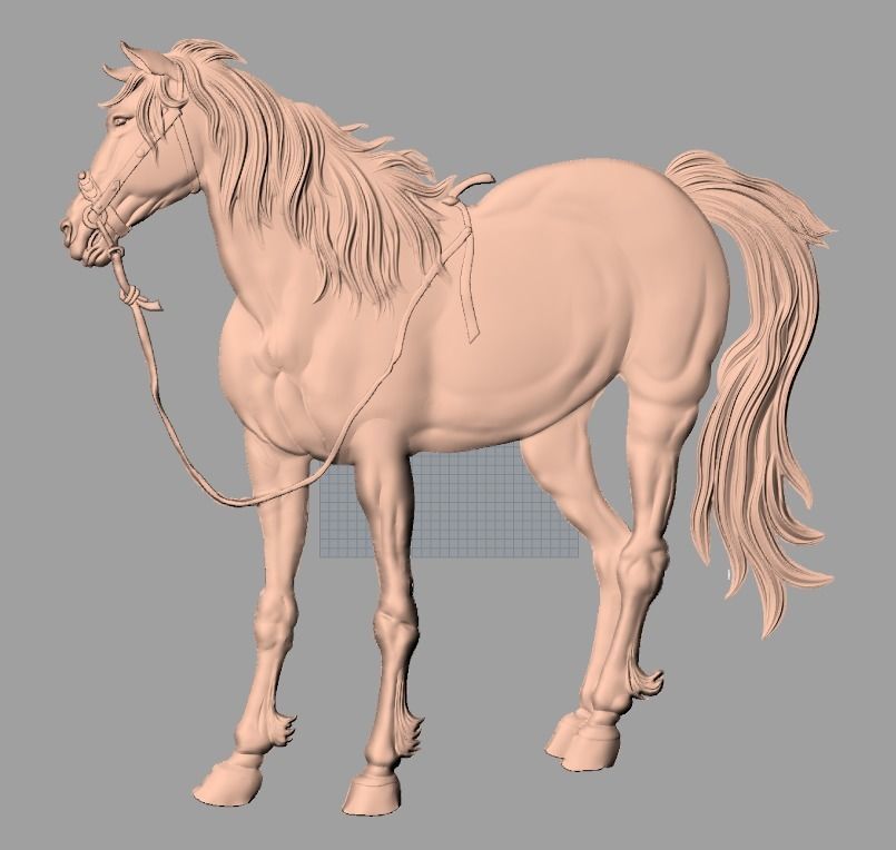 14pcs horse 3D relief models STL Files used for CNC Router E608 3D model_3