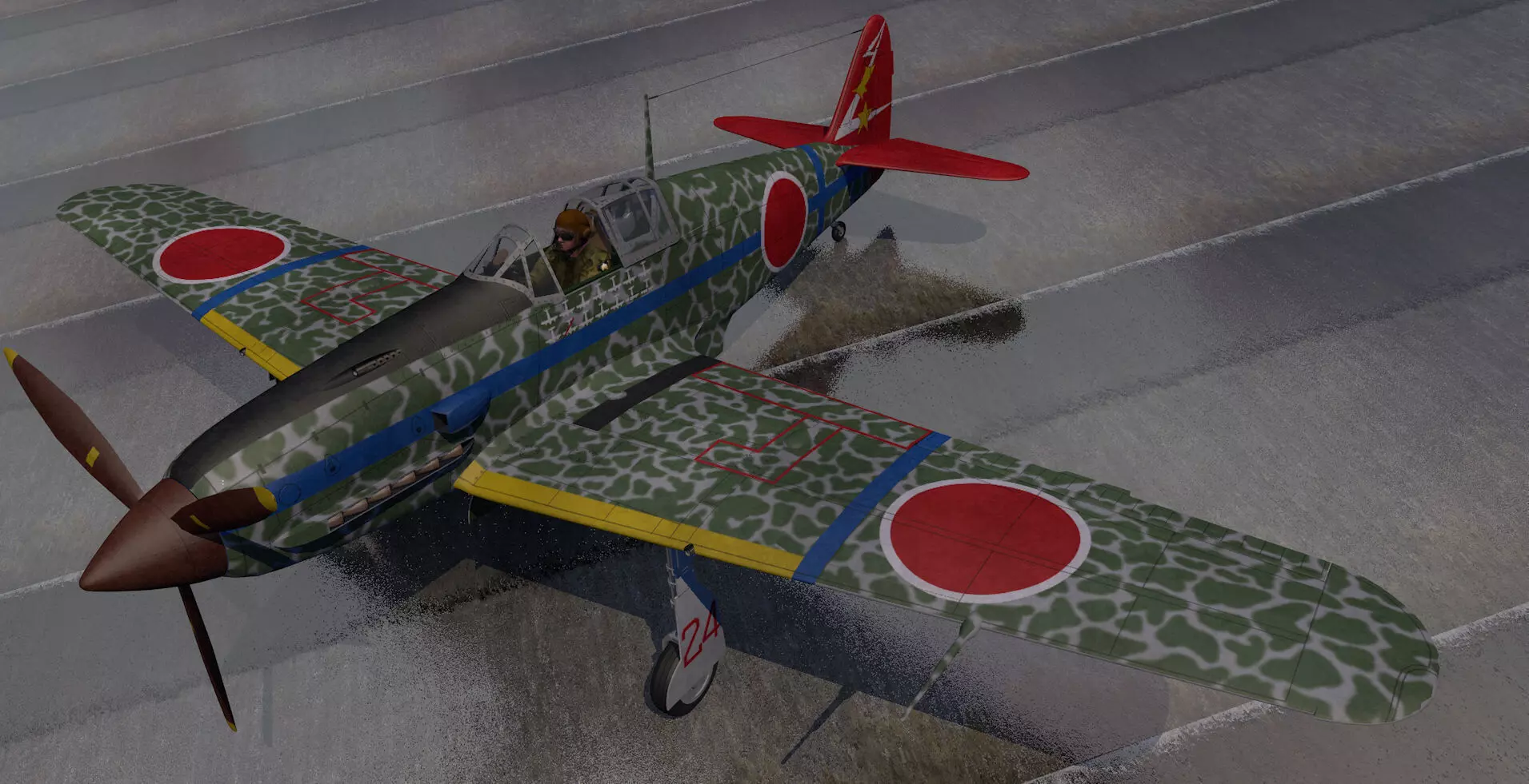 Kawasaki Ki-61 Hien - aka Tony 3D model_0