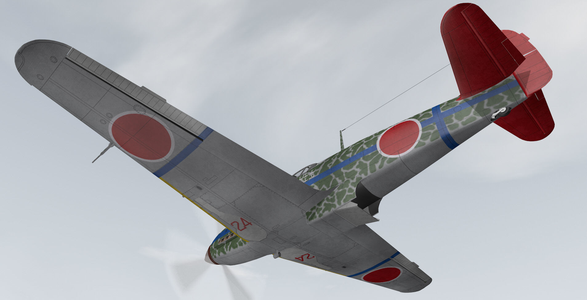 Kawasaki Ki-61 Hien - aka Tony 3D model_11